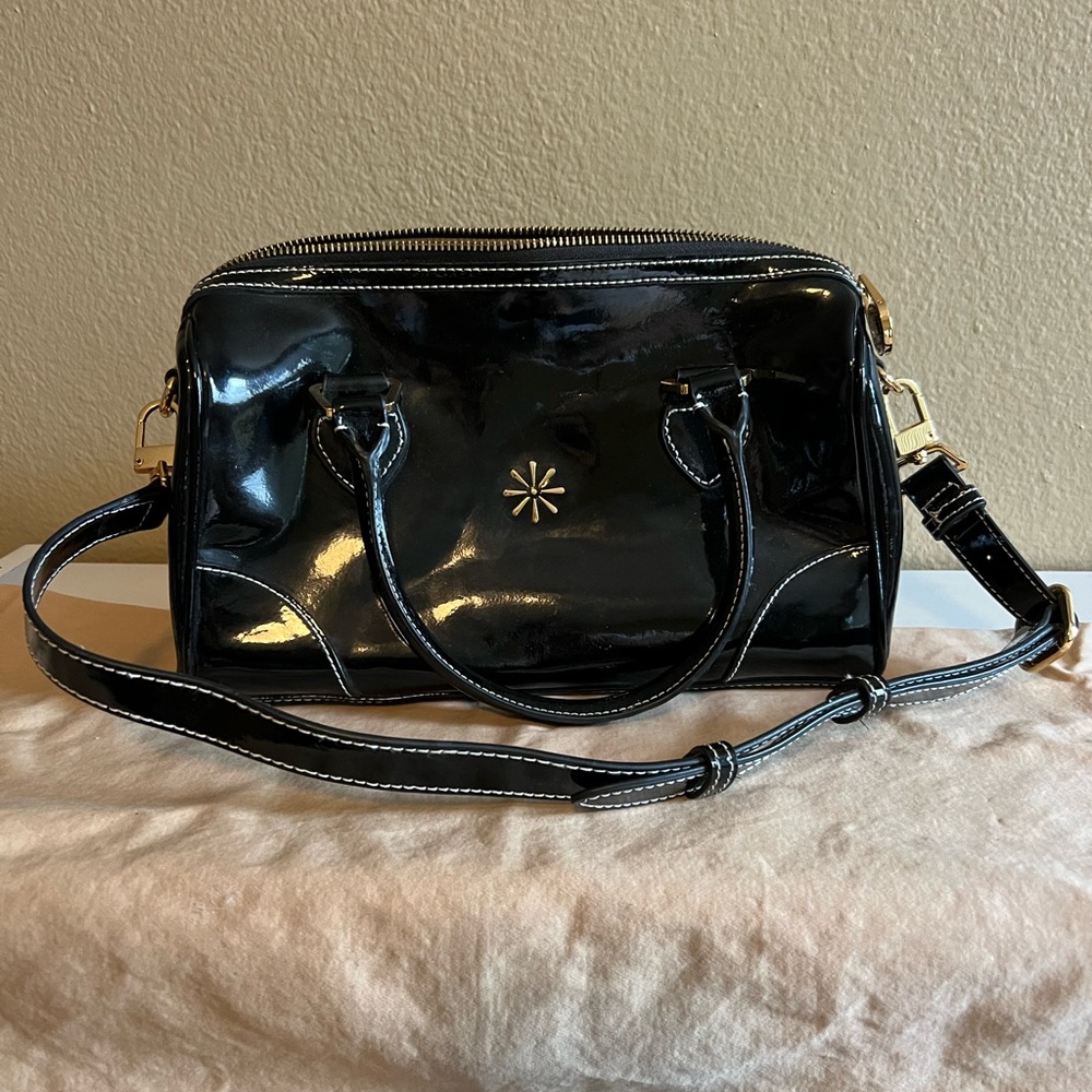 Isaac Mizrahi patent leather purse,